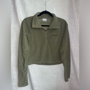 Columbia cropped fleece sweater
